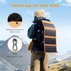 1*30W Foldable Solar Panel with 1*10000mAh Solar Power Bank