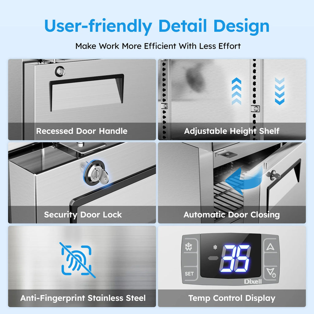 27" Commercial Frost Free Refrigerator
