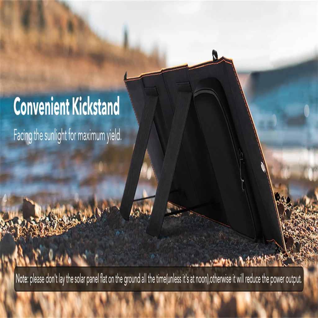 1*30W Foldable Solar Panel with 1*10000mAh Solar Power Bank
