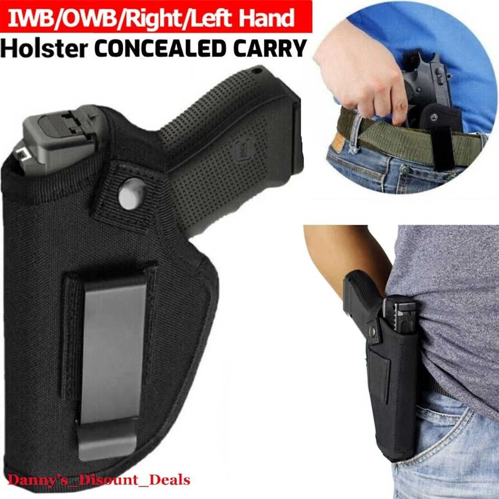 Gun Holster Tactical Concealed Carry Left/Right Hand