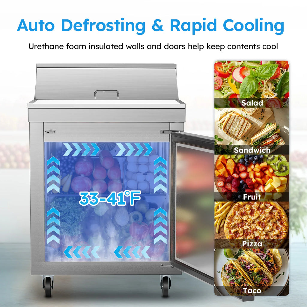 27" Commercial Frost Free Refrigerator
