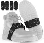 Ice Cleats Crampons with Tungsten Studs for Shoes and Boots, Easy Rotate Grippers