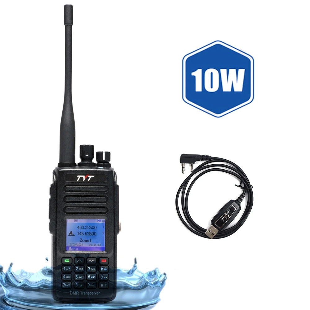 Waterproof Digital Walkie Talkie Encryption Dual Band UV Transceiver
