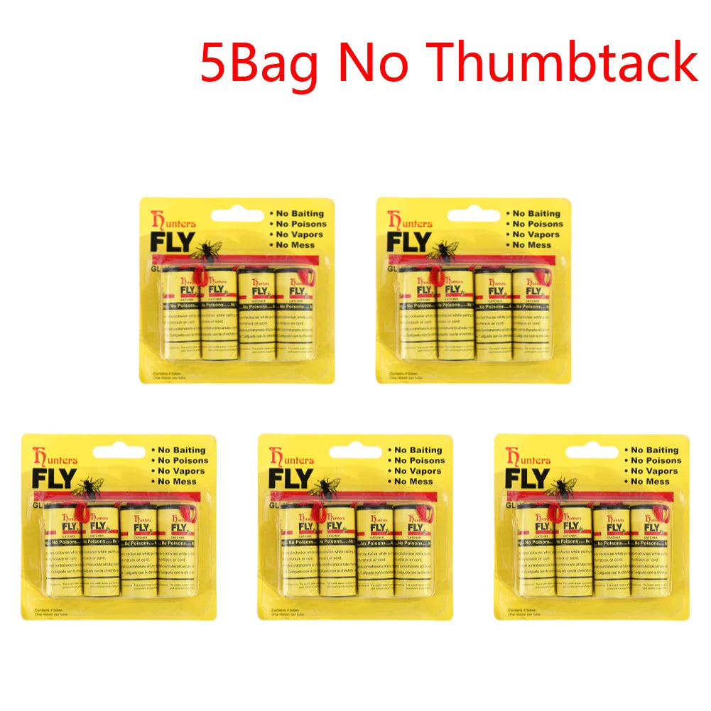 Sticky Trap Disposable Fly Trap Paper Strip Pest Control Sticky Glue Paper Non-Toxic Easy To Use Indoor Outdoor Use