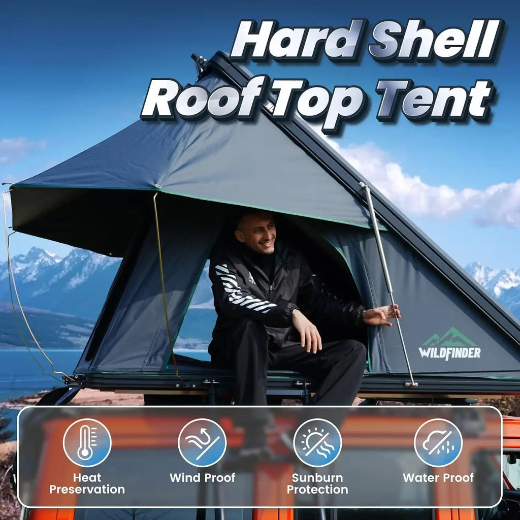 Modern 2 - 3 Person Roof Top Hard Shell Tent