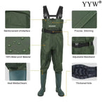 Waterproof Chest-Length Waders With Boots