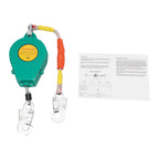 330 lb Self-Retracting Safety Lifeline, With Metal Steel Hook and Steel Wire Rope