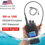 Waterproof Digital Walkie Talkie Encryption Dual Band UV Transceiver