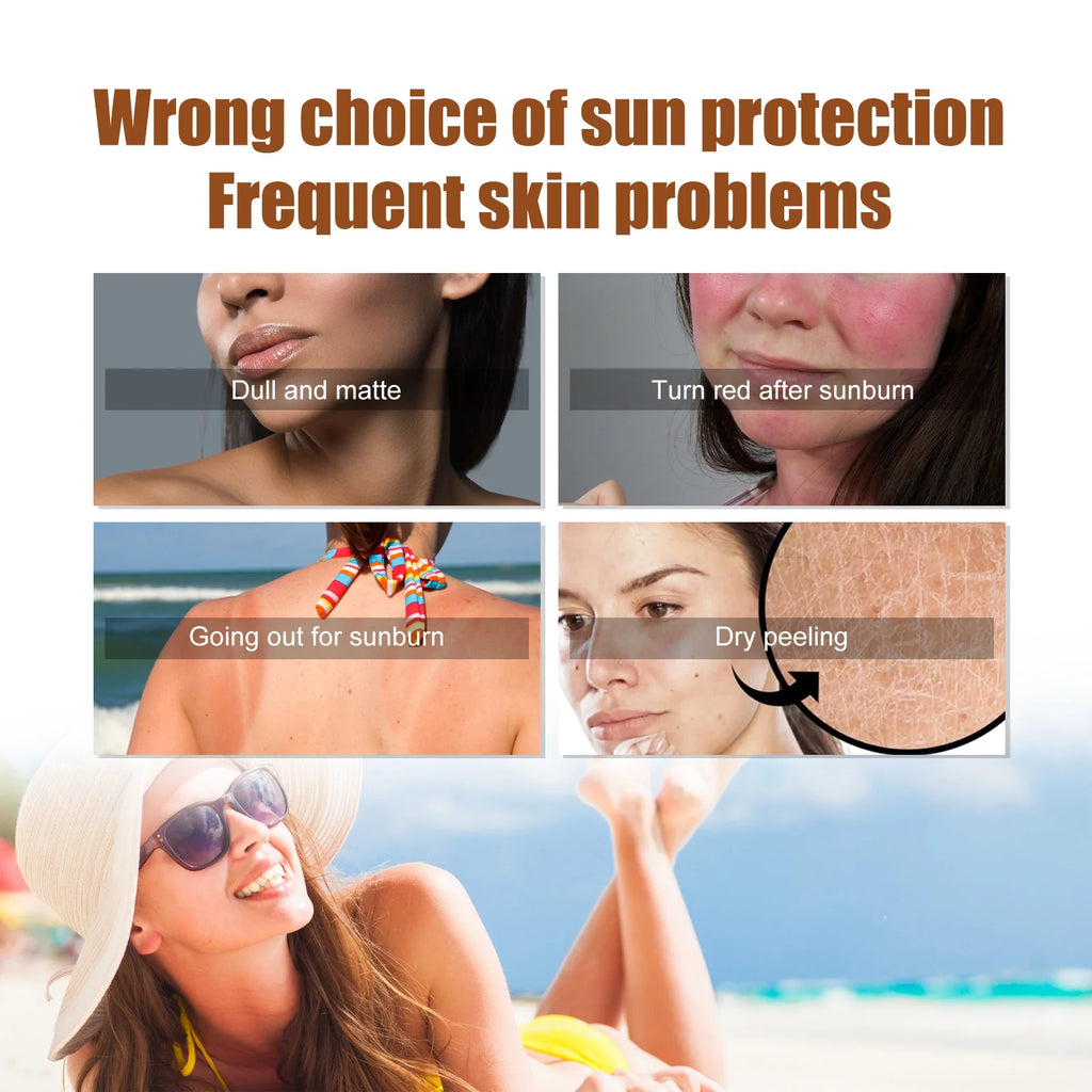 EELHOE 40g Coverage Sunscreen Stick SPF 50+ Anti-UV Moisturizing Preventing Dry Skin Long-lasting Protector Portable Care Body