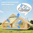 Large Oxford Cloth Inflatable Tent With Chimney And Skylight
