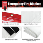 RHINO RESCUE Fire Blanket, 40''×40''