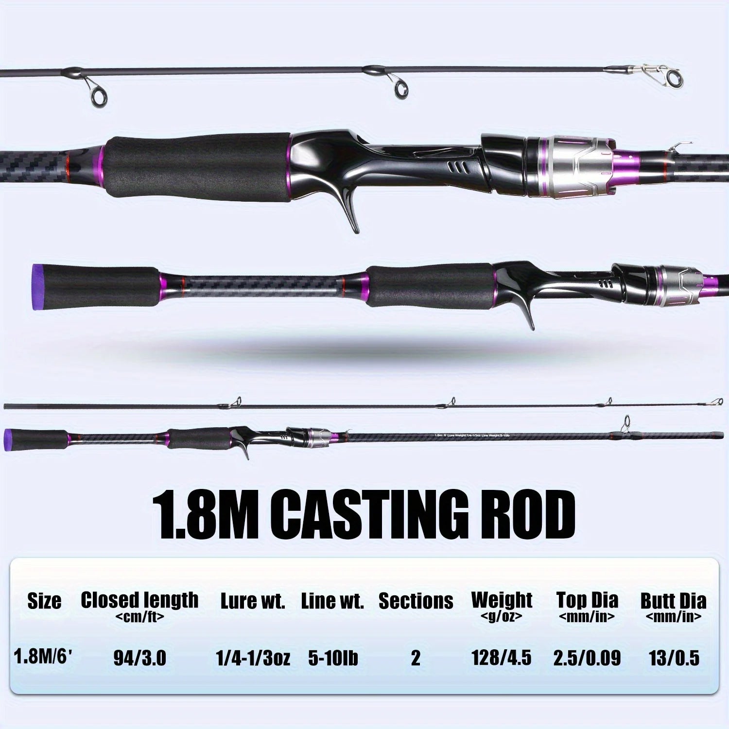 180cm Carbon Fiber Telescopic Fishing Rod