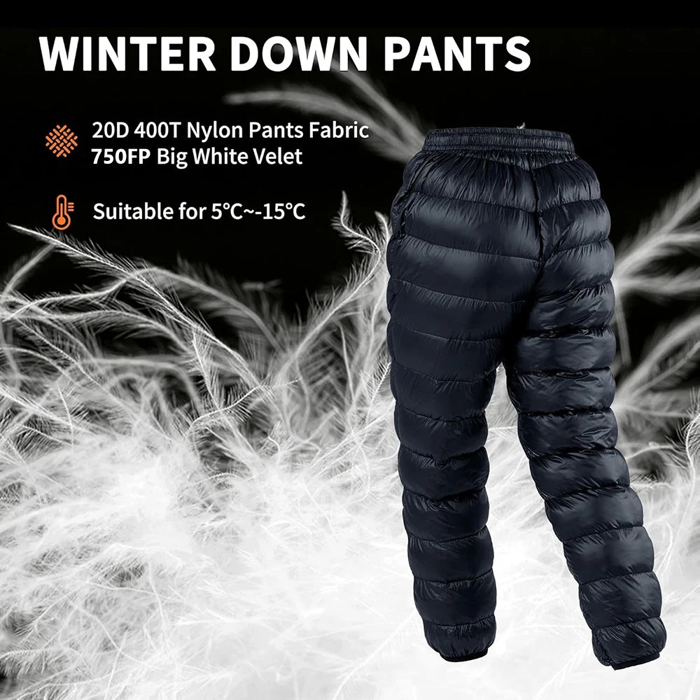 Waterproof Down Trousers For Winter Wear