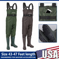 Waterproof Chest-Length Waders With Boots