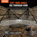 SucceBuy Hunting Blind  270° See Through Ground Blind 1-2 Person