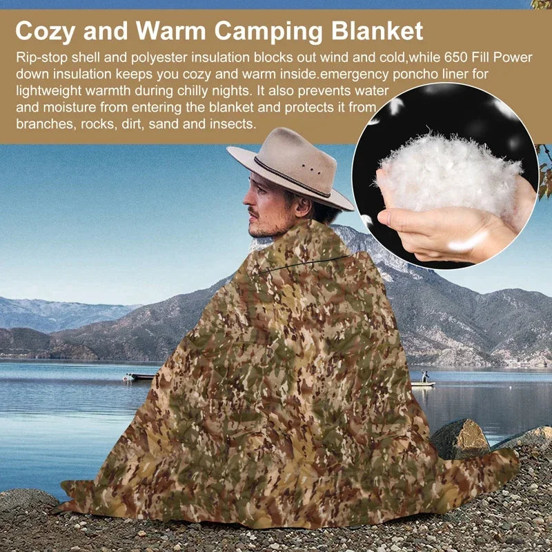 Tactical Army Poncho Liner Blanket