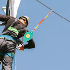 330 lb Self-Retracting Safety Lifeline, With Metal Steel Hook and Steel Wire Rope