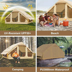 Large Oxford Cloth Inflatable Tent With Chimney And Skylight
