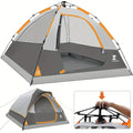 4 Person Pop Up Camping Tent With Removable Rain Fly