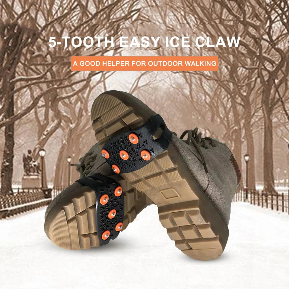 5-Stud Mountaineering Cleats Anti Slip Bundled Crampons