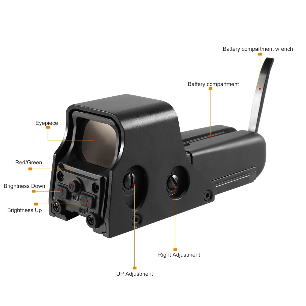 Red Green Dot Holographic Sight Hunting Scope
