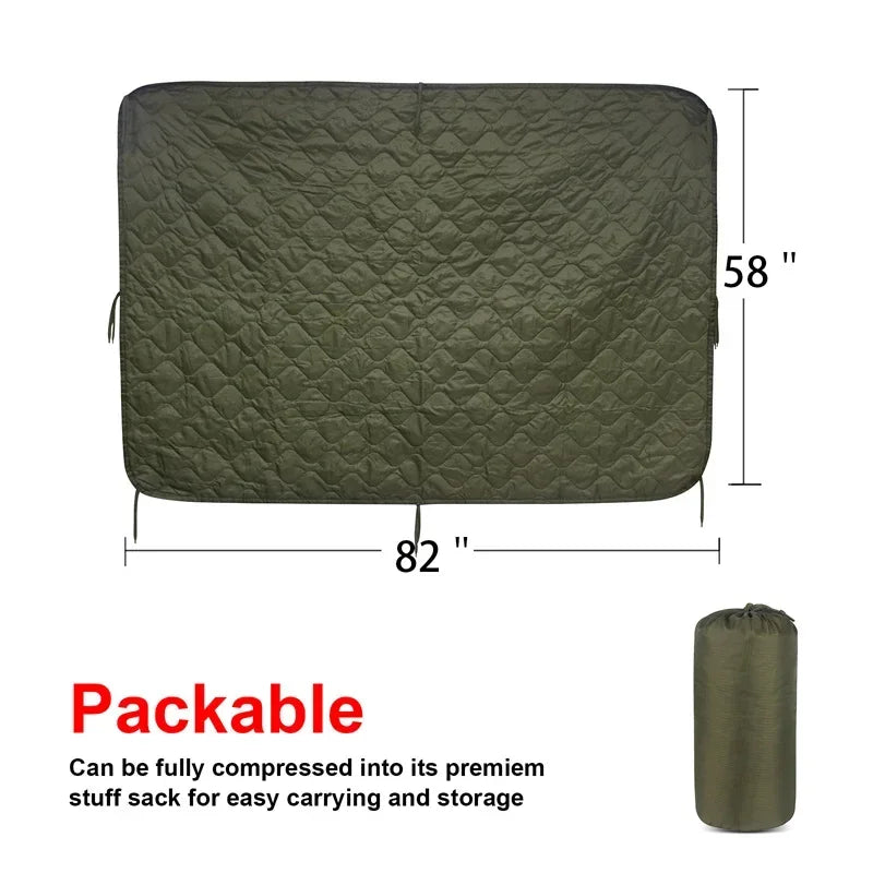 LQARMY Tactical Water Repellent Poncho Liner