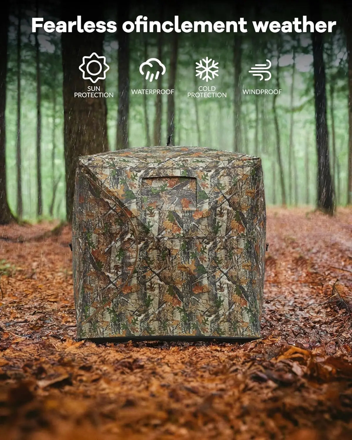 Outdoor Hunting Pop Up Ground Blinds for 4-6 People