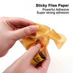 Sticky Trap Disposable Fly Trap Paper Strip Pest Control Sticky Glue Paper Non-Toxic Easy To Use Indoor Outdoor Use