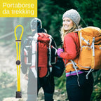 Hiking Stick Holder Quick Release Backpack Strap For Climbing
