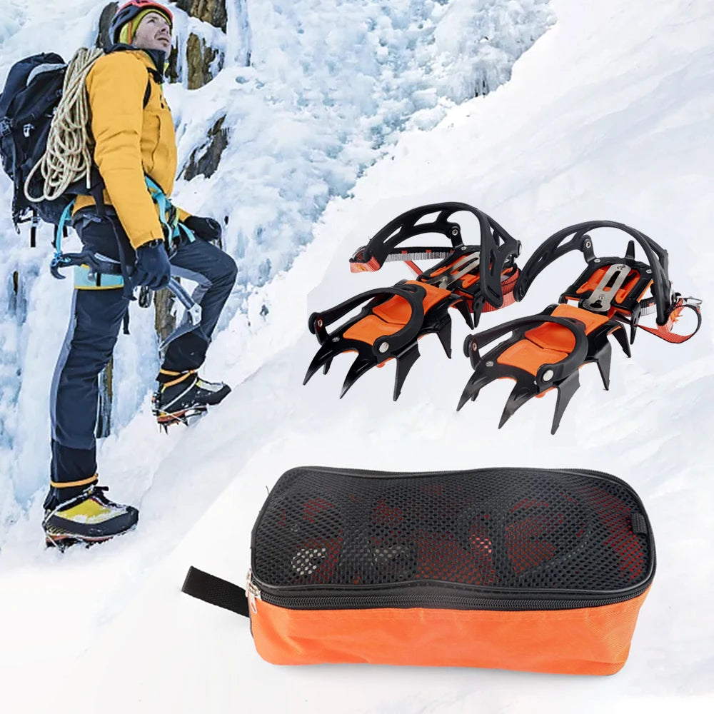 12/10 Teeth Ice Snow Grips for Boots Anti-slip Covers for Shoes