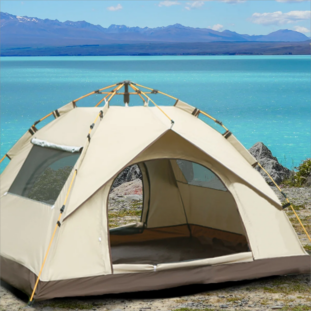 Outdoor Camping Tent With Two Doors and Two Windows