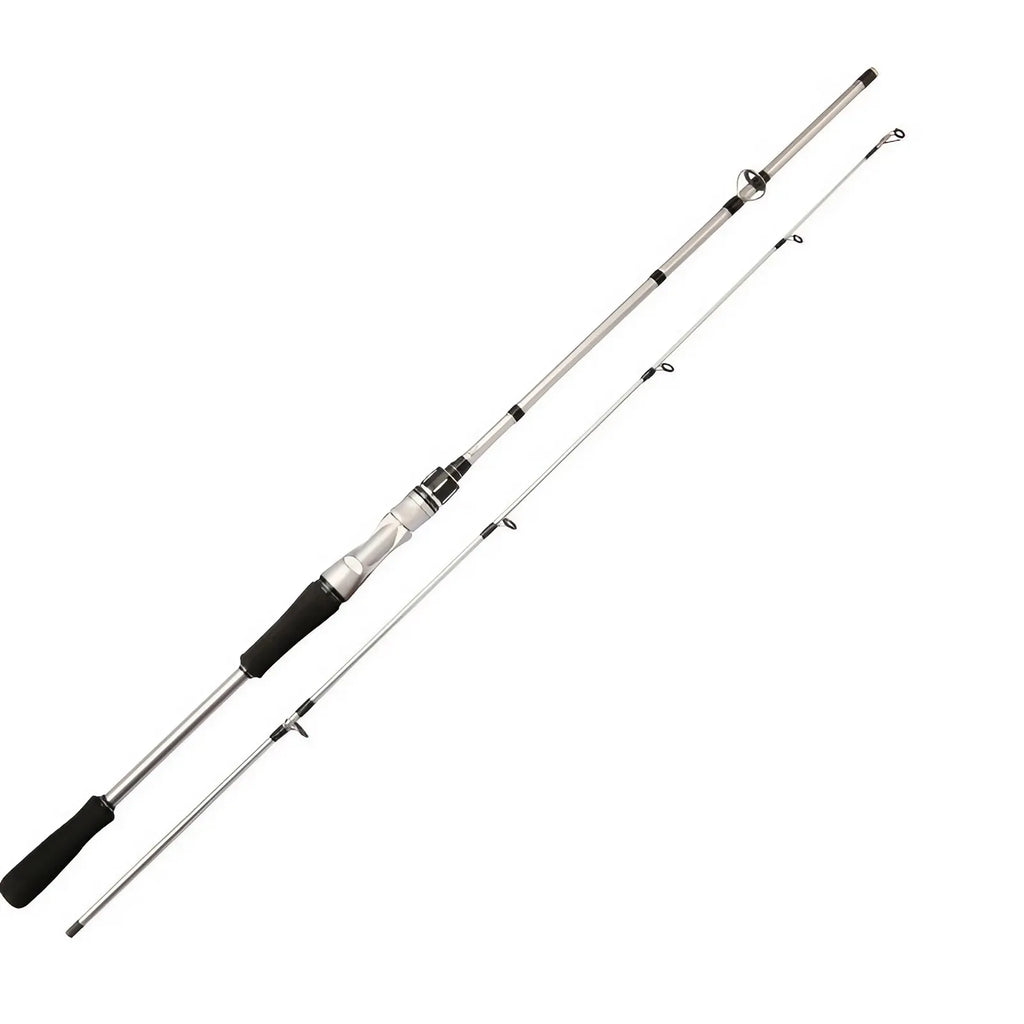 180cm/ 70.86inch-Silvery Carbon Fiber Lure Fishing Rod-M Tuning
