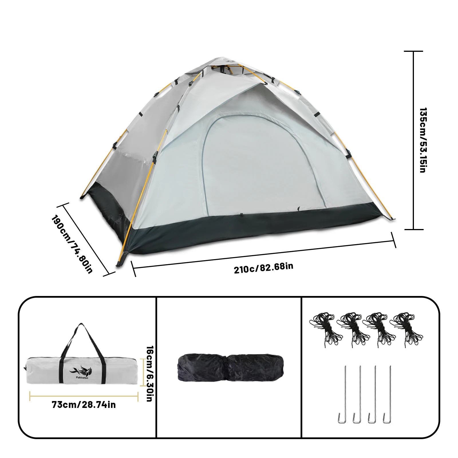 Lightweight 2-4 Person Camping Windproof Tents