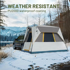 5-Person SUV Tent with Rainfly - Waterproof, Spacious 10'x8' Design for Car Camping & Standalone Use