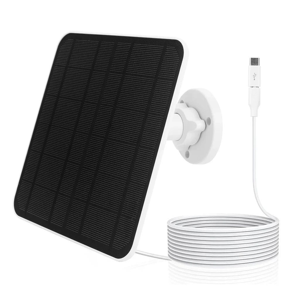 Solar Charging Panel Micro USB And USB-C Port