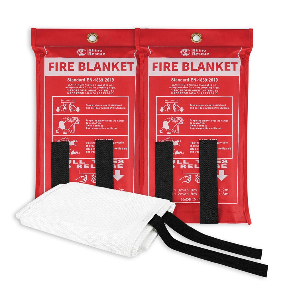 RHINO RESCUE Fire Blanket, 40''×40''