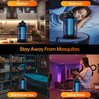 Electric Bug Zapper,Indoor Insect Killer with Switch Waterproof MosqMosquito  Repellent Outdoor, Fly Traps for Backyard Patio