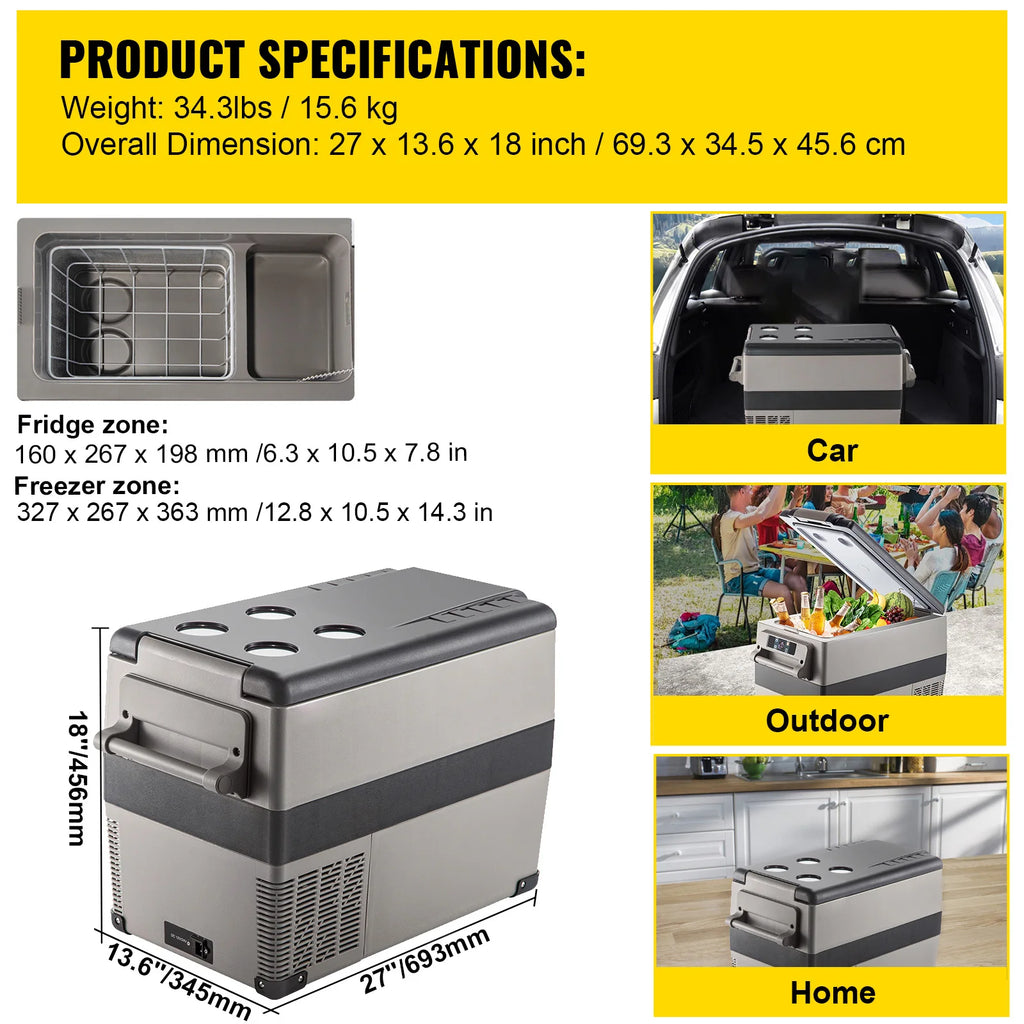 SucceBuy Portable Compressor Freezer Cooler