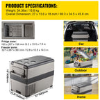 SucceBuy Portable Compressor Freezer Cooler