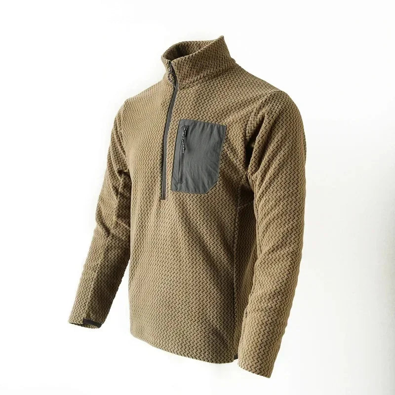 New Comfortable and Thick Men's and Women's Sports Semi-Zipper Fleece