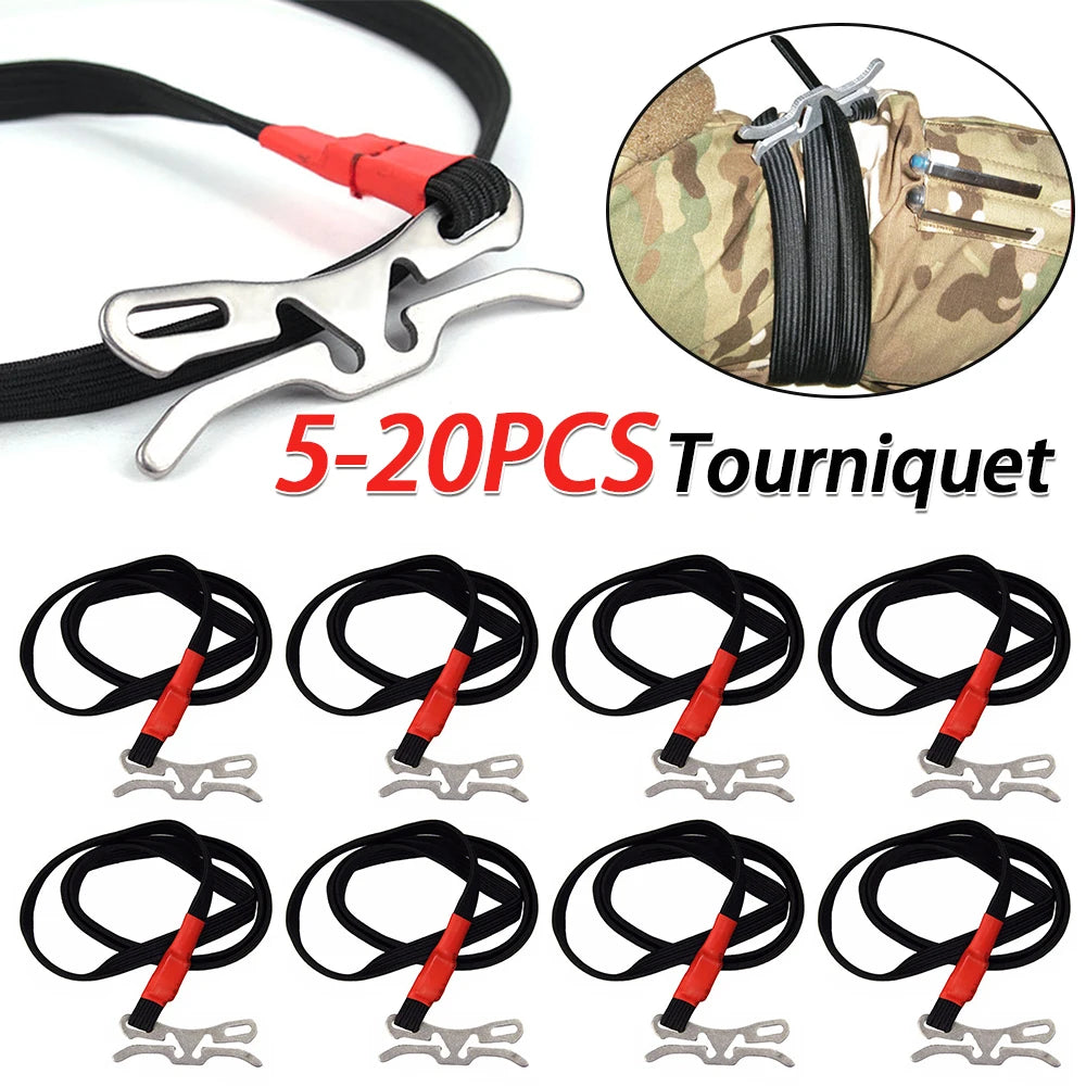 5-20PCS First Aid Elastic Ropes For Fast Hemostasis EDC Tourniquet