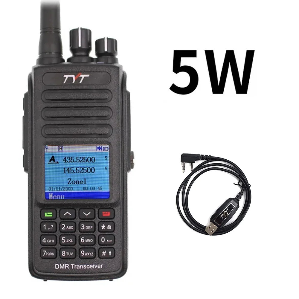 Waterproof Digital Walkie Talkie Encryption Dual Band UV Transceiver