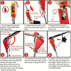 Automatic Spring Stainless Steel Fishing Rod Holder