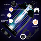 Electric Bug Zapper,Indoor Insect Killer with Switch Waterproof MosqMosquito  Repellent Outdoor, Fly Traps for Backyard Patio