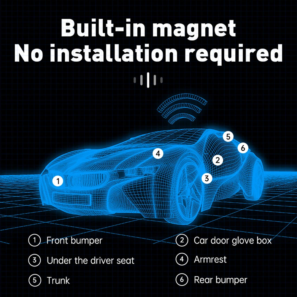 Magnetic Smart Car Tracking Device for Kids, Child, Pet, And Vehicle