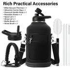 Insulated Water Bottle Thickened Stainless Steel Vacuum Design, BPA-Free