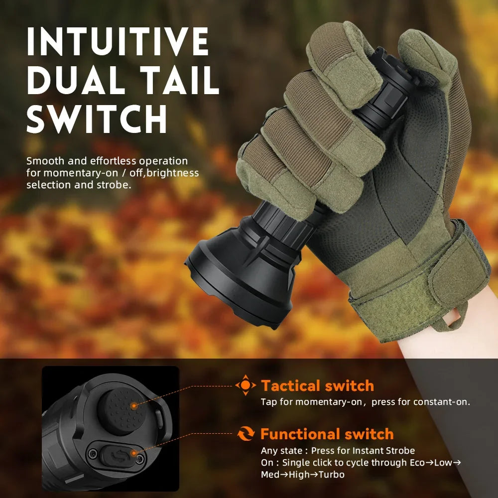 Sofirn SF26 Rechargeable Tactical Flashlight