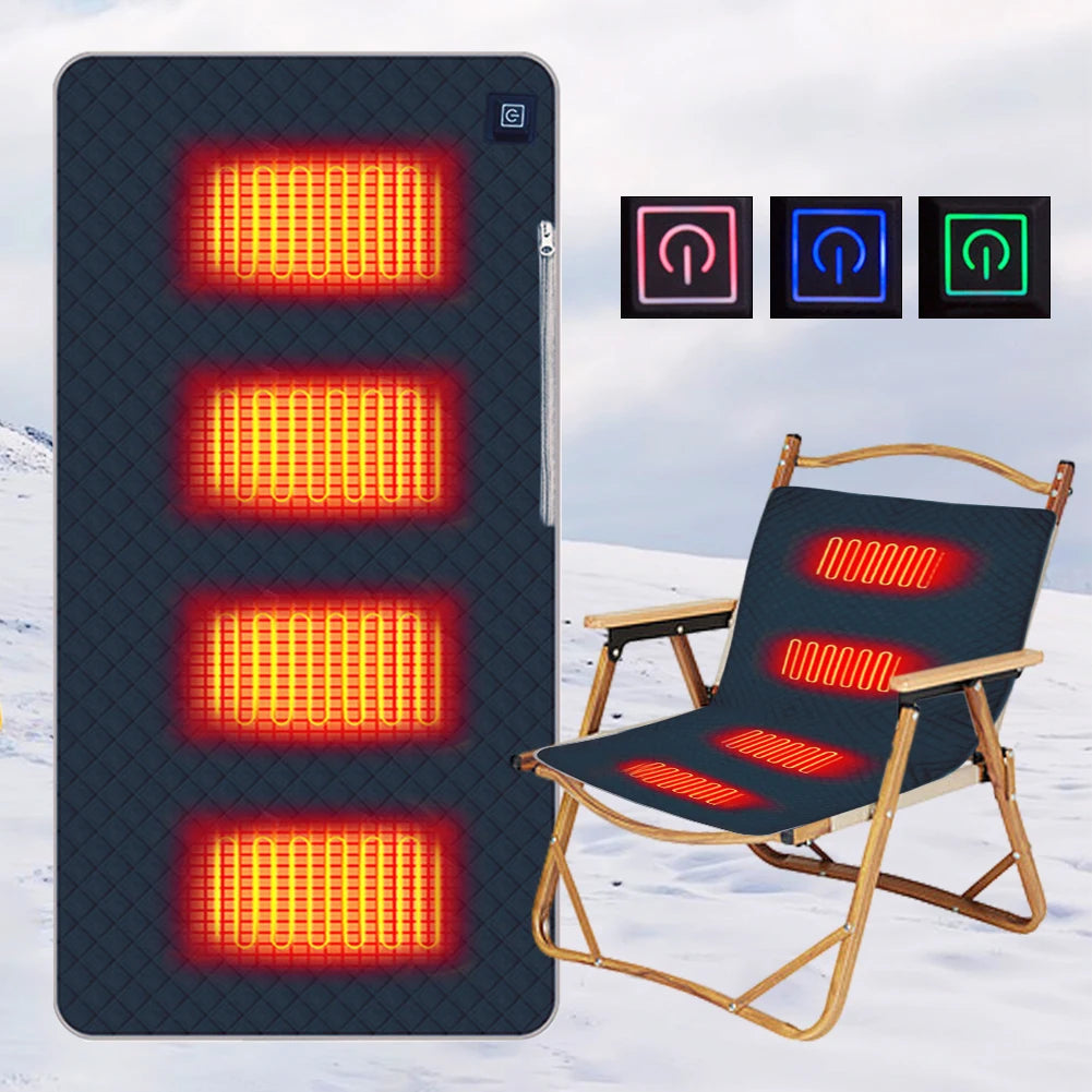 Heated Areas Camping Chair With 3 Adjustable Temperatures