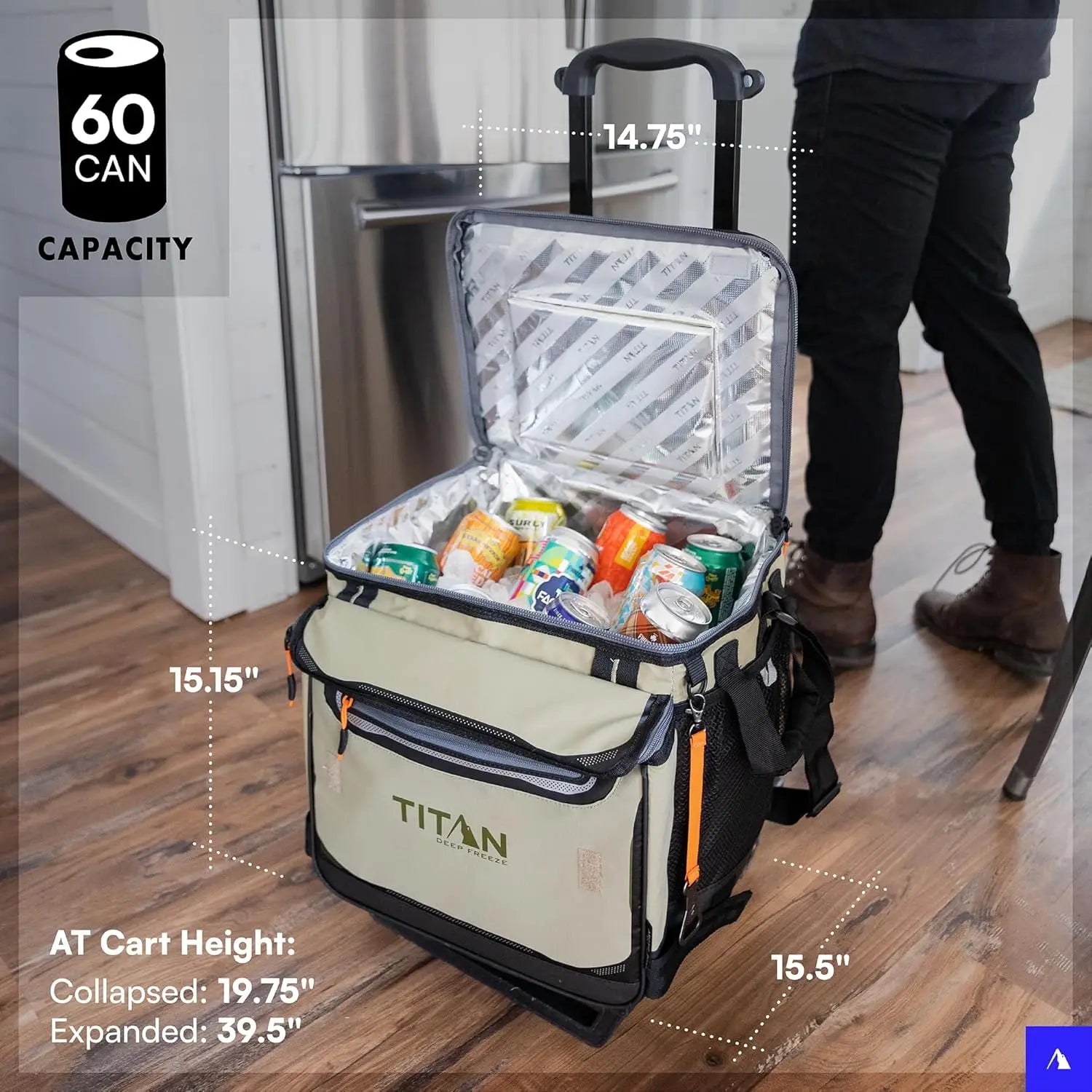 Collapsible Rolling Cooler