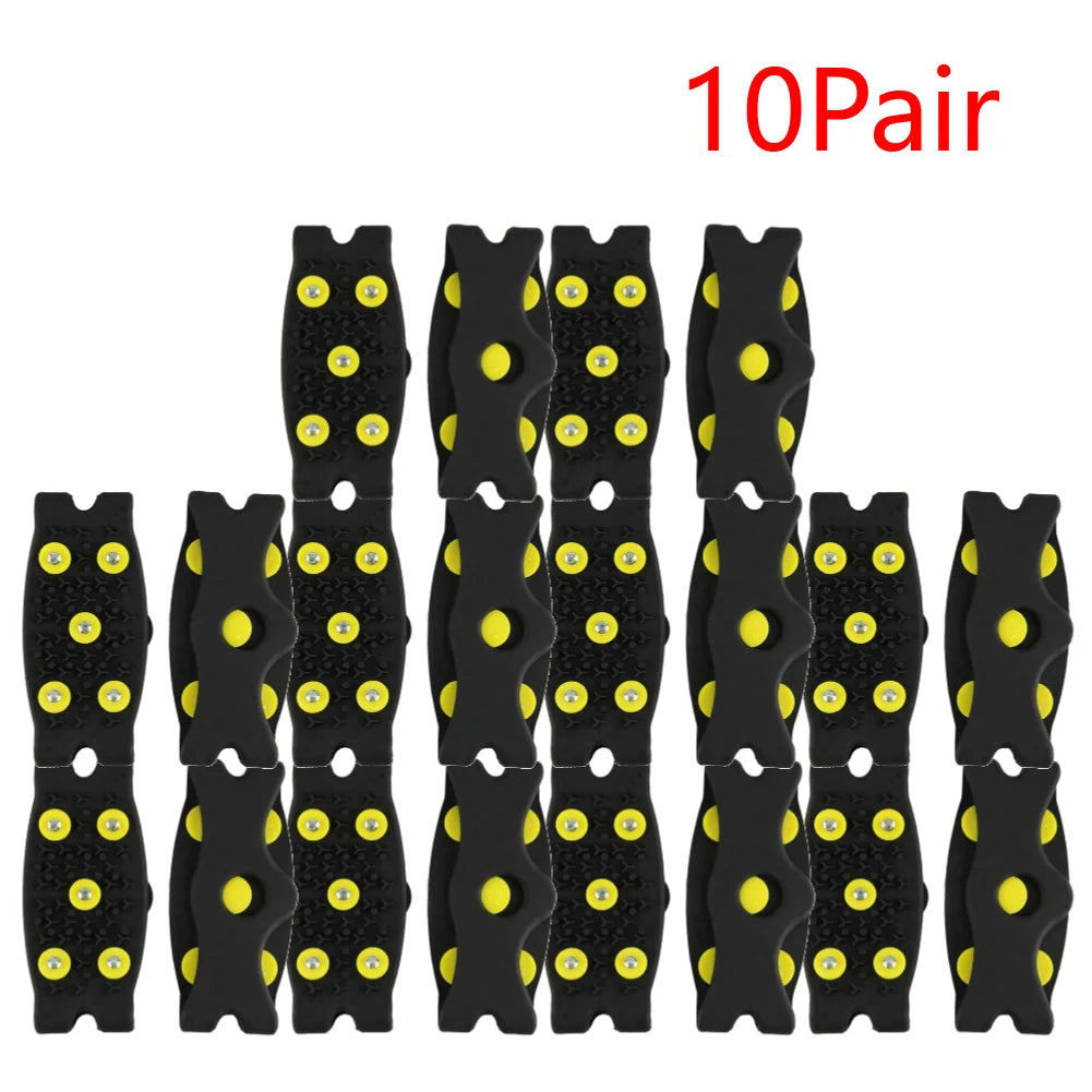 5-Stud Mountaineering Cleats Anti Slip Snow Claw Shoe Covers